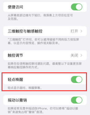 东区苹果授权维修站分享iPhone轻点无法唤醒怎么办 