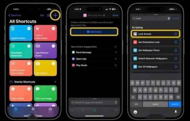 东区苹果14锁屏维修店分享iPhone14升级iOS16.4后如何创建锁屏快捷方式 