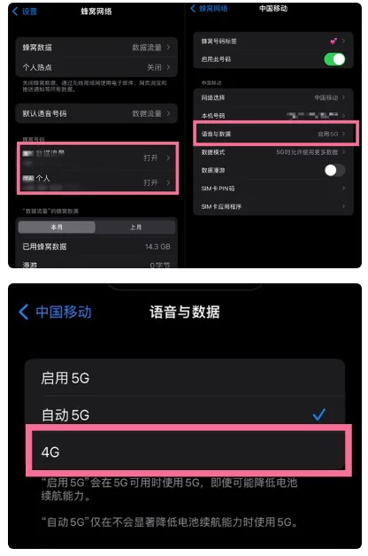 东区苹果手机维修分享iPhone14如何切换4G/5G? iPhone14 5G网络切换方法 