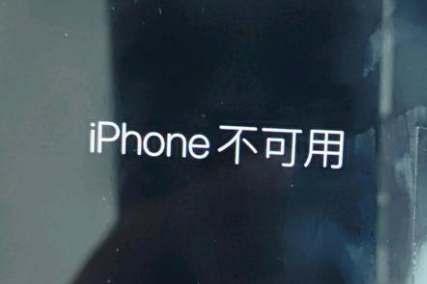 东区苹果服务网点分享锁屏界面显示“iPhone 不可用”如何解决 